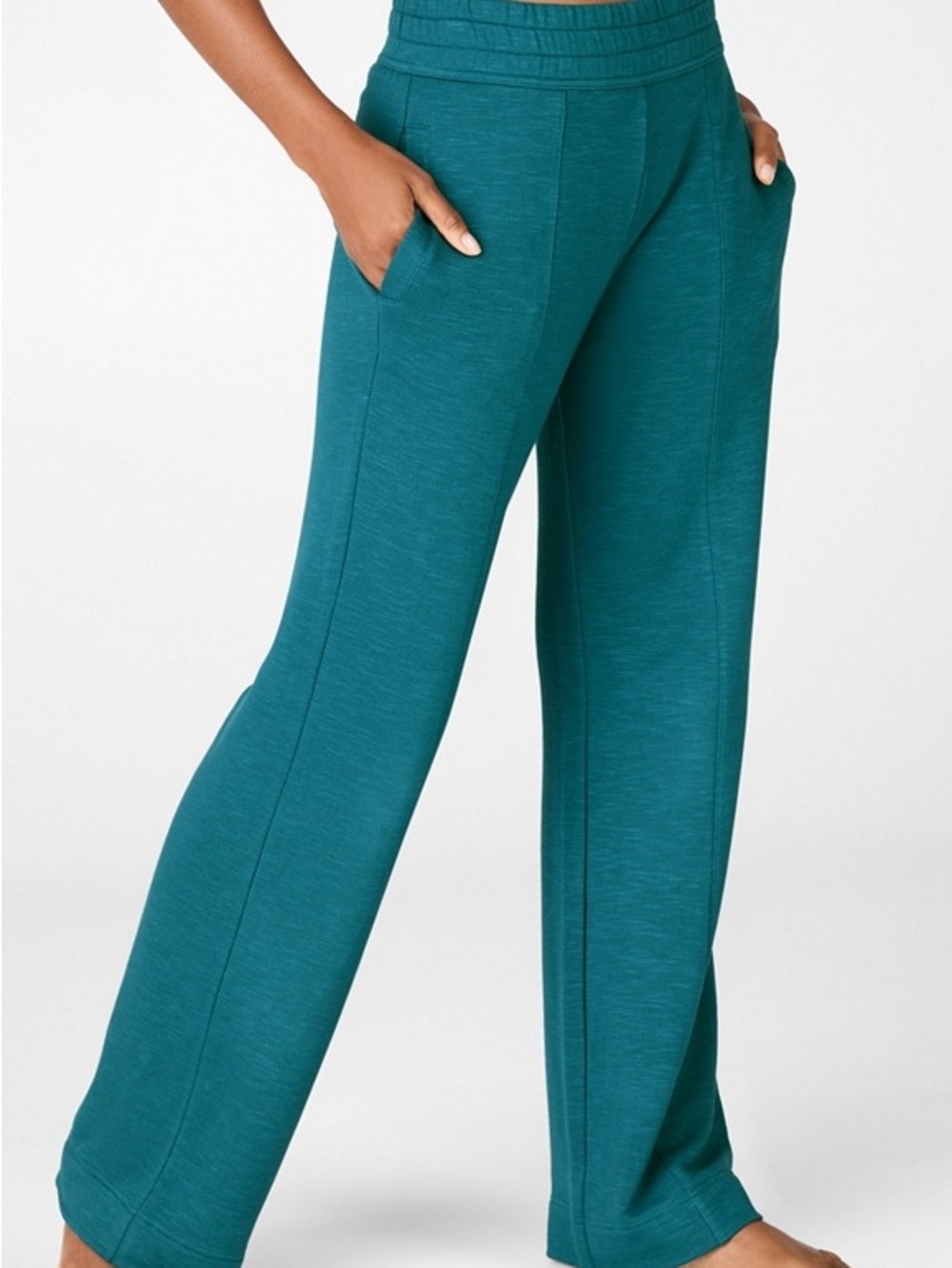 Fabletics Teal Wide-Leg Lounge Pants